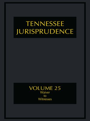 cover image of Tennessee Jurisprudence